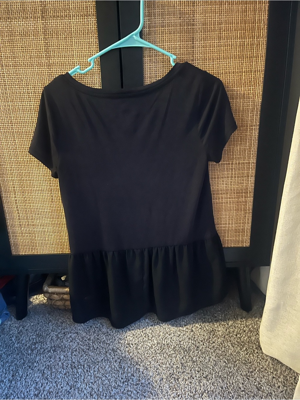 Juicy Couture Black Short-Sleeve Peplum Tee - Picture 2 of 3